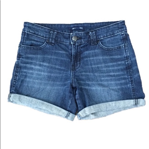 GAP Factory Pants - GAP Factory Rolled Med-Wash Mid-Rise Jean Shorts